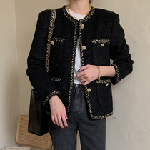 Sandro Queen small fragrant style short coat women 2021 Winter New socialite loose versatile tweed coat