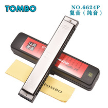 TOMBO Tongbao 6624p pure tone harmonica 24 hole beginner adult professional playing polyphonic harmonica CAGFDE tune