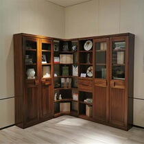 Lais furniture Wujinmu five-door combination corner bookcase