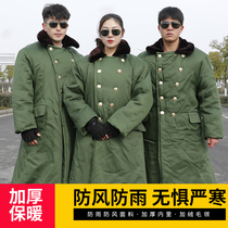 Military cotton coat mens winter thick long-term labor insurance cotton clothing winter winter clothing Northeast cold clothing security overalls cotton-padded jacket women