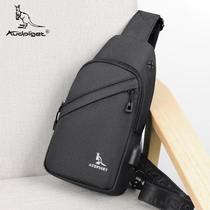 Dubi kangaroo breast bag men shoulder shoulder bag Tide brand Oxford cloth waterproof satchel casual simple small backpack shoulder bag