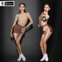 Dynasty Latin Dance Costume GB Dance Girl New Style Tops New Dance Practice Suit H6197+H7174