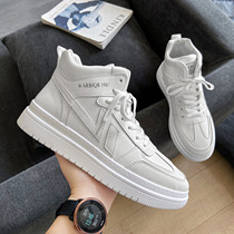 High Gang Little White mens shoes 2022 New Korean version Trend aj Air Force One Putitian Spring heightening casual board Shoe Men