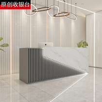 Cashier counter Simple modern small clothing store Shop bar Commercial beauty salon Company reception desk