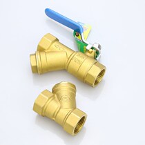 4 points full copper Y-type filter pipe dn20 copper 25 water 32 brass 40dn15 central air conditioning 50 booster water pump