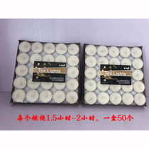 Special white tea candle smokeless tasteless tea candle insulation cooking tea special