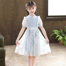Childrens Dress New Girl Hanfu Princess Dress Summer Dress Qipao 2022 Children Dress Girl Dress Girl Don Dress Skirt Summer