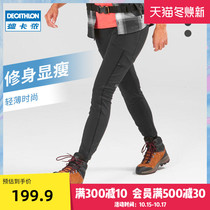 Decathlon outdoor quick-drying pants womens summer thin mountaineering pants hiking slim stretch sports trousers spring and autumn ODT2