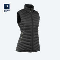 Decathlon thin down vest men's waistcoat light women's warm casual wear coat fashion horse clip ODT3