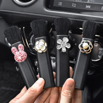 Car air conditioning outlet cleaning brush car interior cleaning tools Brush artifact Car dust brush soft hair