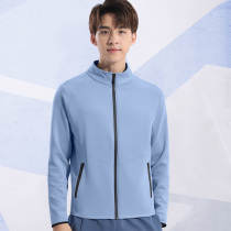 Sports coat mens autumn quick-drying windbreaker windproof spring and autumn waterproof training stand collar jacket sweater running suit