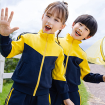  Kindergarten garden clothes Spring and autumn school uniforms suit Primary school childrens college class clothes new entrance photo clothing winter
