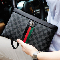 Cohnim Kevin mens handbag leather hand wallet 2021 new large capacity casual envelope mens bag tide