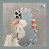 Applicable apple 13promax mobile phone shell iphone 12 tide card plated violent bear 7p 8plus net red couple x xs Korean wind new 11 silicone cartoon xsm