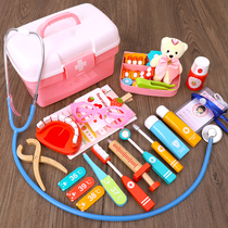 Over Home Toy Girl Wooden Dental Gift Mock Doctor Nurse Beating Pin Game Suit Children Early Lessons