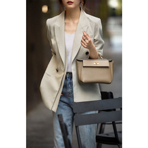 The Smiling Culvert Penthouse Spring Dress 2022 New Lady Sasa Double-Row Buttoned Suit Jacket Woman Spring XZA360018AG