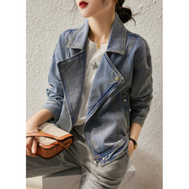 Laughing Han Pavilion autumn dress 2021 new female handsome locomotive denim coat spring and autumn women WT313132AG