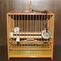 Bamboo embroidered eye bird cage Nanjing tenon left green arch bridge door embroidered eye plate top cage embroidered eye bird cage