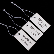 Made in china with lanyard jewelry tag made in china label 17*3 4cm1000 bags