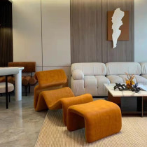 Designer minimalist creative Alien chair bending S shaped chair Balcony Living Room Silk with casual chair Slounter Deck Chair