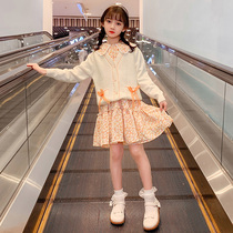 Girls dress for dress Spring 2022 new children Skirts Foreign Spring Autumn Dresses Princess Dresses Girl Suit Skirt