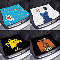 21 Xiaopeng p7 special trunk pad P7 car front back pad custom cartoon waterproof interior modification 20 tail pad
