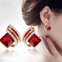 Earnail Girl Advanced Sensation 2023 New Tide Air Pure Silver Ear Ring Ear Accessories Burst Net Red Small Fragrance High-end Earbuds