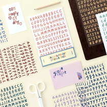 Korean iconic upper and lower case letters can be moved stickers nth stickers hand account star small kakuca diy set