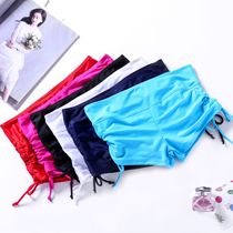 China Foreign Trade Export Swimsuit Lady Beating Bottom Anti-Walking Light Flat Angle Sports Yoga Shorts Safety Beach Pants Pumping Rope