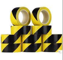 Factory safety Black Yellow warning tape isolation waterproof sealing channel landmark workshop fire standard