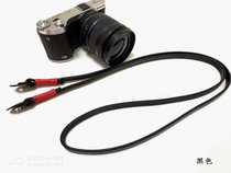 Handmade first layer cowhide camera strap side shaft leather camera strap pure leather strap Black logo customization