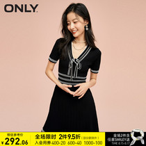 ONLY2021 autumn new short A-line high waist slim lady temperament dress female)121207136