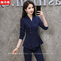 High-end professional clothes womens suits fashion temperament celebrities President work clothes ladies suit interview formal suit three-piece set