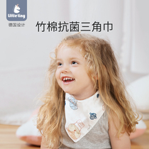 little twiny triangle towel mouth towel anti-spit milk newborn baby gauze baby bib bib 2 pack