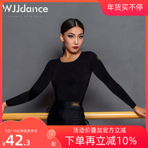 WJJdance national standard dance top female adult 2022 new long-sleeved Latin modern practice clothes dance clothes