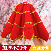 Hand silk flower dance Test special pair of children northeast Yangko two people turn octagonal towel dancing red handkerchief handkerchief