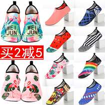 Trendy Adult sports sandals women slippers seaside can be used for childrens shoes holiday beach socks Europe and America