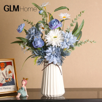 Nordic simple fake flower simulation bouquet ornaments living room table flower decorations creative home floral set