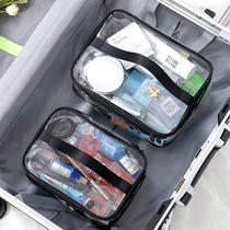 Transparency Makeup Bag Small portable pvc Waterproof Wash Bag for men and women on business trips Large capacity bathing bathing Baths