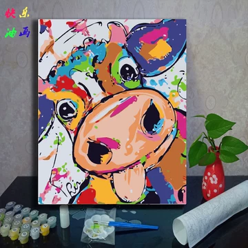 肉質画【牛】油彩画 牛年大吉，西方人油画里牛为啥是长方形？_搜狐网