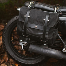 Retro locomotive side pack universal waterproof side bag motorcycle camel bag Knight shoulder bag helmet bag Harley motorcycle bag