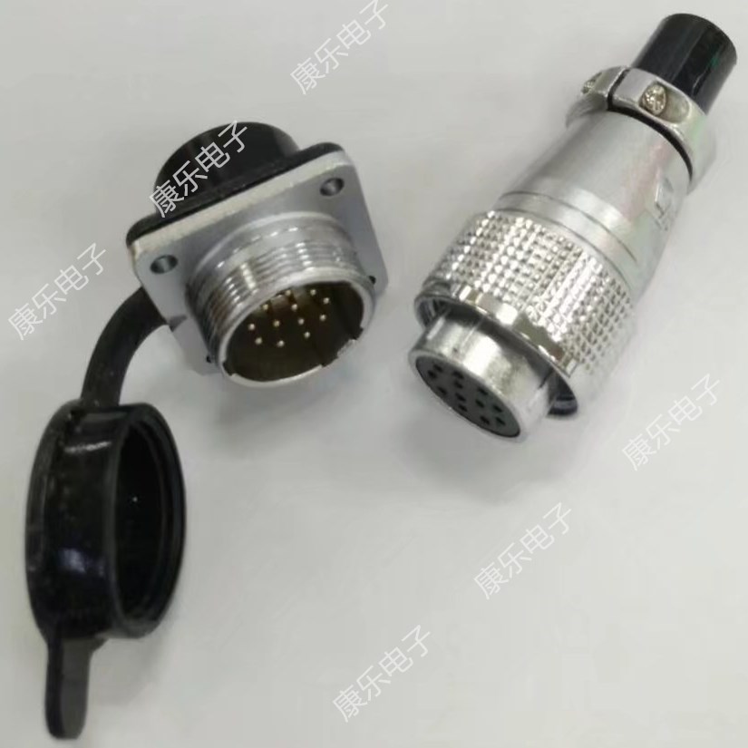 Aviation Plug Connector P24-12A 12B 12 Core Square Socket
