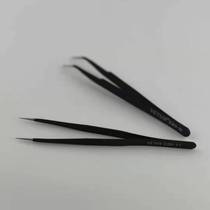 Stainless steel tweezers pick hair clip repair pointed tweezers elbow tweezers