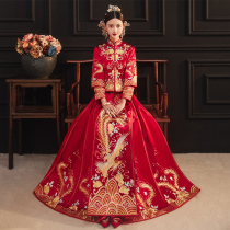 Xiuhe clothing 2021 New Bride wedding dress Chinese toast wedding dress wedding dress dragon and phoenix coat slim wedding dress