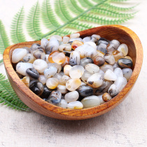 Natural Marine chalcedony gravel Crystal small fish tank stone agate stone ornaments hydroponic plant landscaping