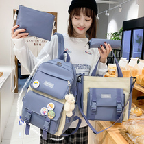 Schoolbag female junior high school students light primary school children cute girl heart three to five six-year high-capacity backpack