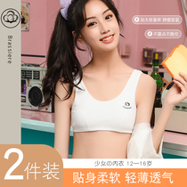 Girls underwear development period girls without steel ring sports cotton vest junior high school students big children bra