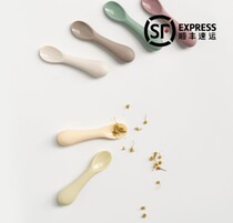 Spot Alumni Association Korea Import silicone Spoon Baby Rice Porridge Fruit Puree Canned Food Supplement