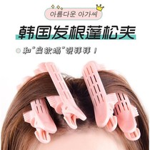 Hair root fluffy clip Natural hair fluffy artifact bangs curly hair stick hair styling pad hairpin tube net red