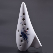 Professional flagship store Ocarina Alto C tune ceramic 12-hole submarine porcelain flute glazed National playing musical instruments student Junior